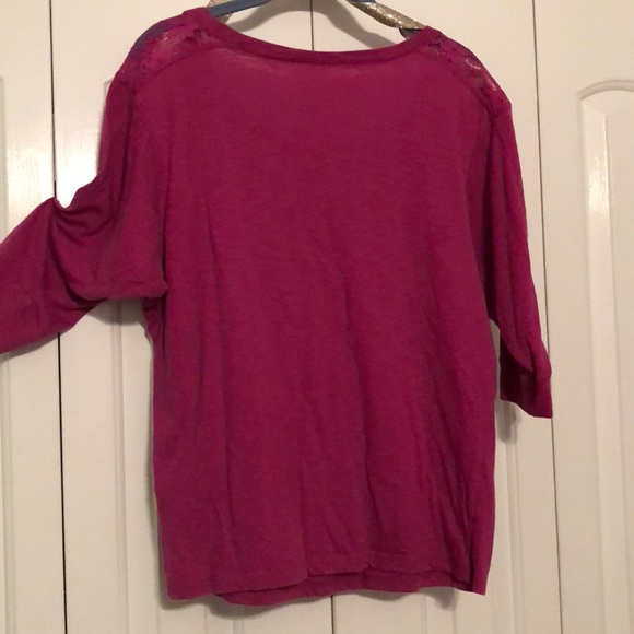 Lace Embellished Shoulder Top - Picture 5 of 5